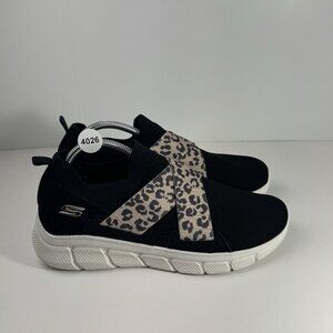 Skechers Bobs B Flex Womens Size 10 Black Slip On Walking Sneakers